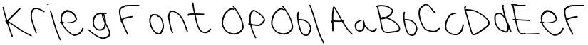Krieg Font OpObl font