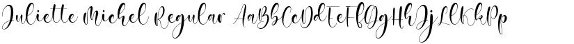 Juliette Michel Regular font
