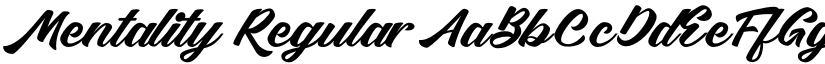 Mentality Regular font
