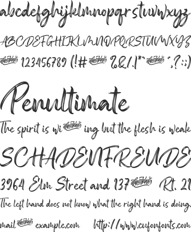 Someone font preview