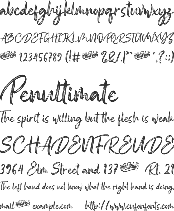 Someone font preview