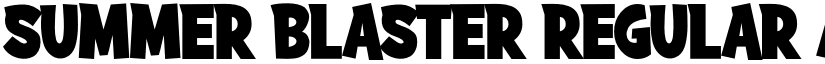 Summer Blaster Regular font