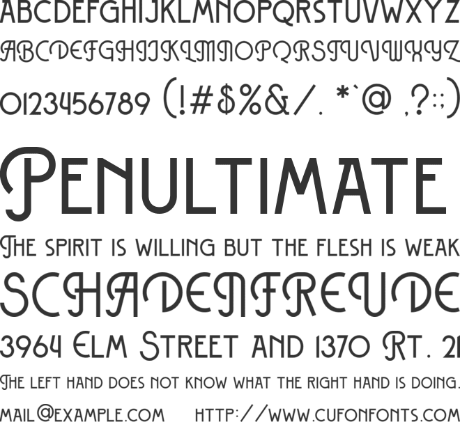 Bros Rover font preview