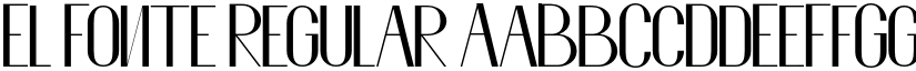 El Fonte Regular font