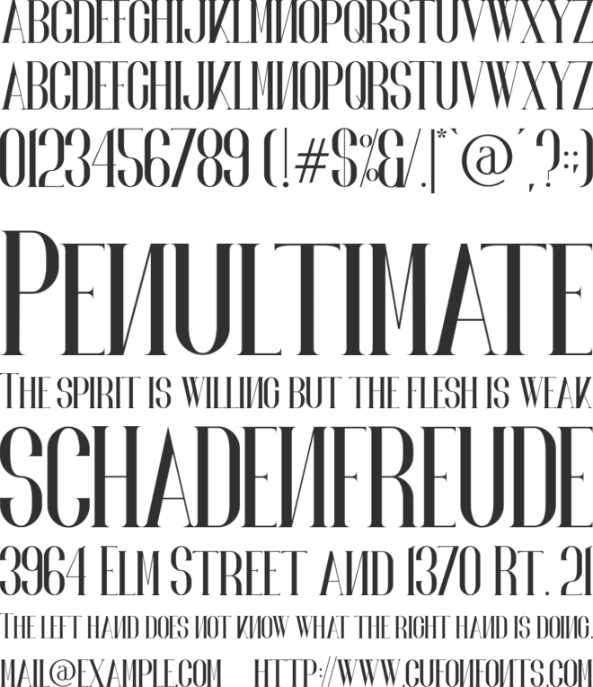 NORLAND font preview