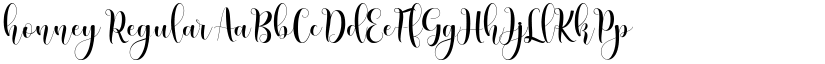 honney Regular font
