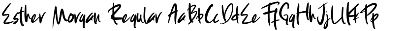 Esther Morgan Regular font