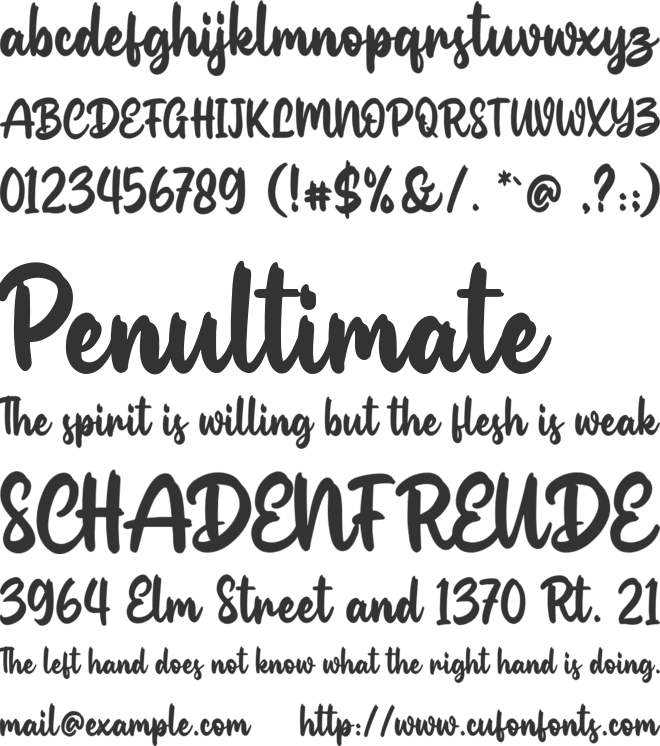 Paisley Cupcake font preview