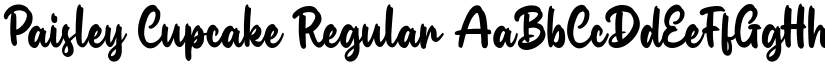 Paisley Cupcake font download