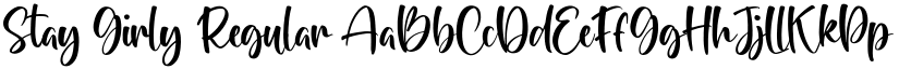 Stay Girly Regular font