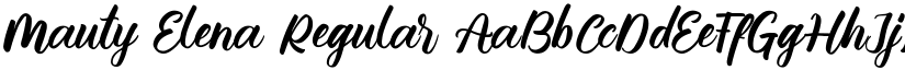 Mauty Elena font download