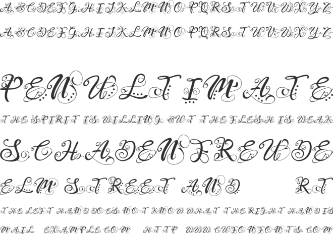 Monogram Veg font preview