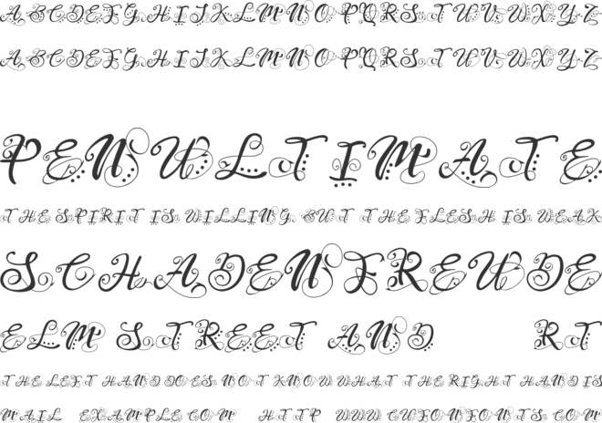 Monogram Veg font preview