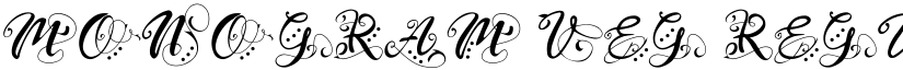 Monogram Veg Regular font