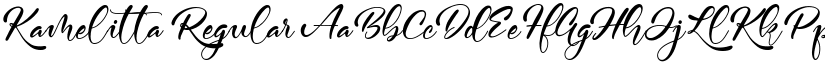 Kamelitta Regular font