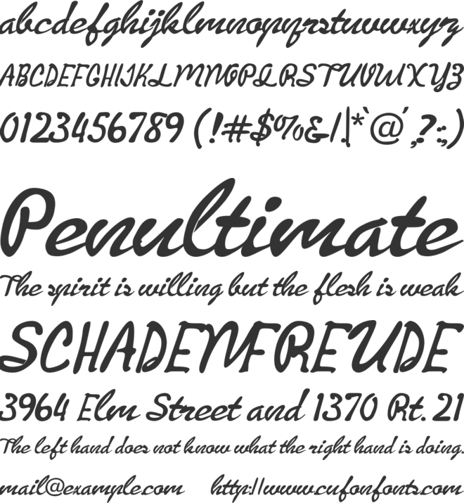 Los Porttal font preview