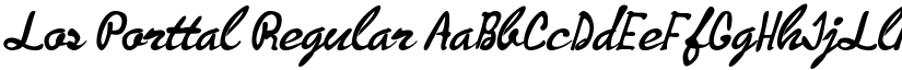 Los Porttal Regular font
