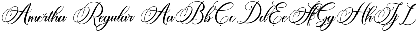 Amertha Regular font