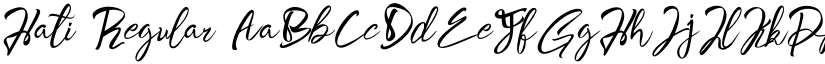 Hati Regular font