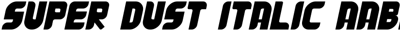 Super Dust Italic font