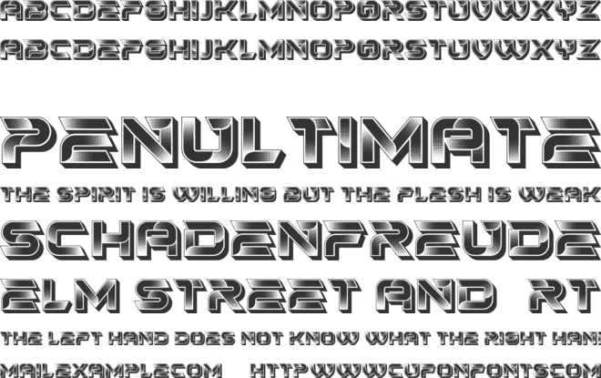 Squalor font preview