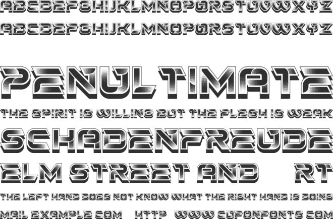 Fusto font preview