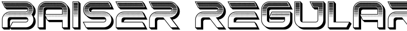 Baiser Regular font