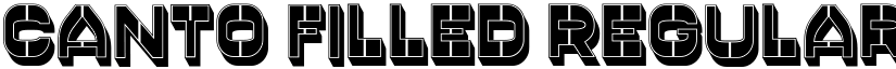 Canto Filled Regular font