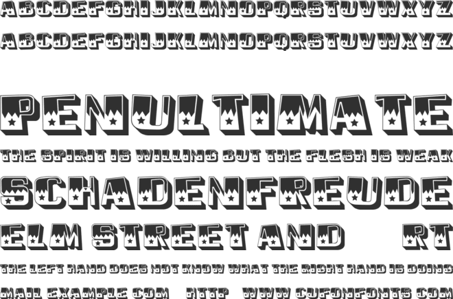 Trapeze font preview