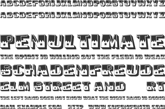 Trapeze font preview