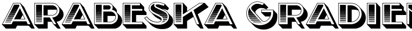 Arabeska Gradient Regular font