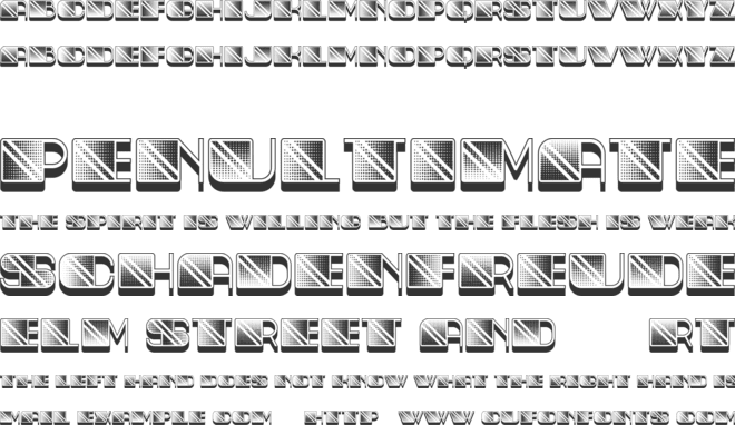 Peshkop font preview