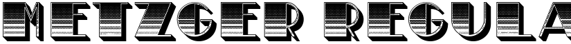 Metzger Regular font