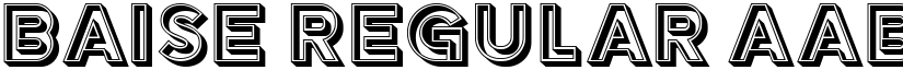 Baise Regular font