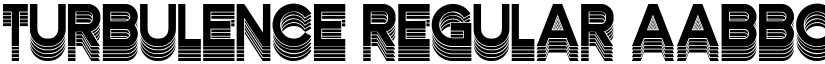 Turbulence Regular font