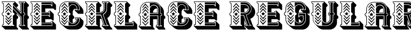 Necklace Regular font