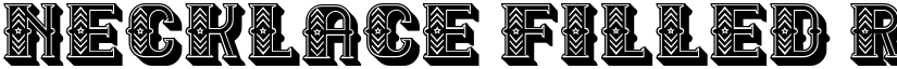 Necklace Filled Regular font