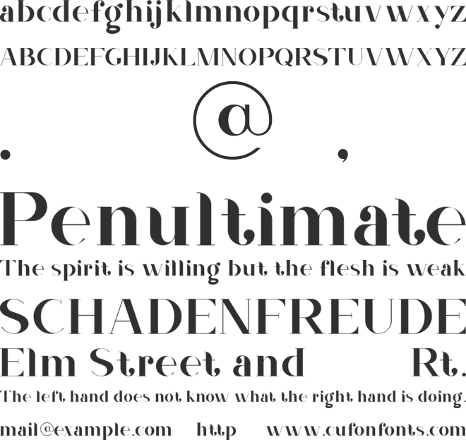 Nevada font preview