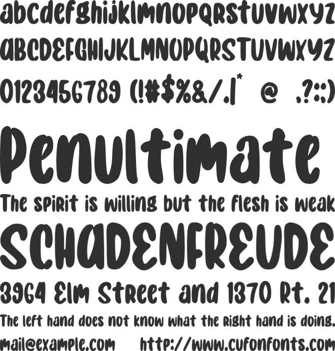 Ducky font preview