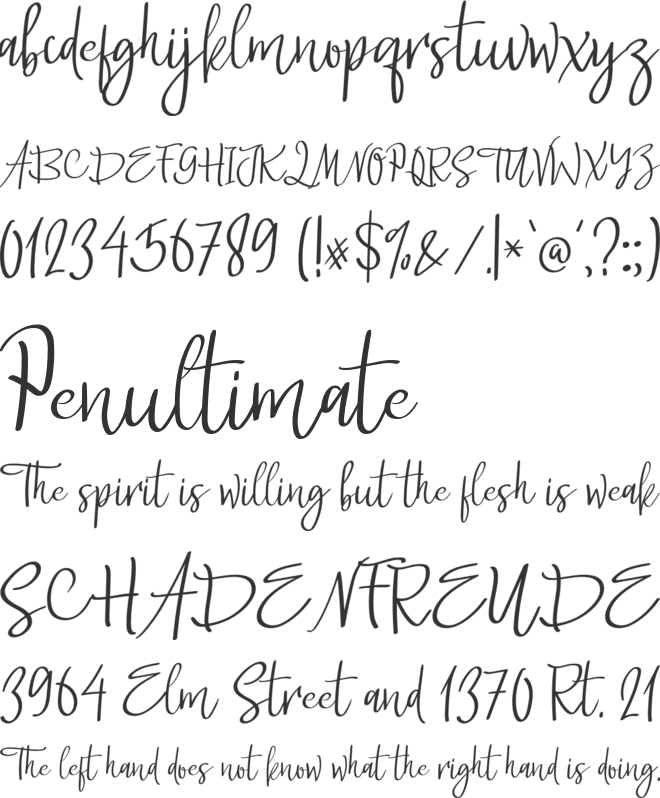 Howard Jades font preview