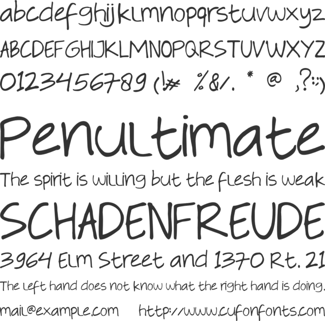 Flavors Heart font preview