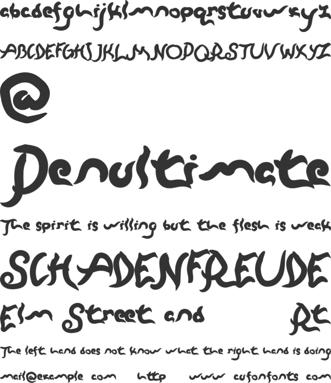 Zulfiqar font preview