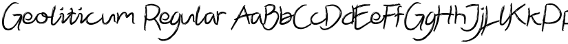 Geoliticum Regular font