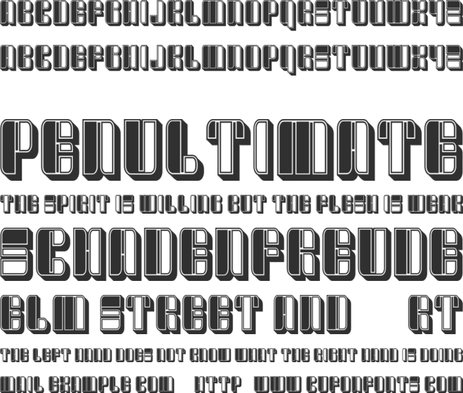Tragedy font preview
