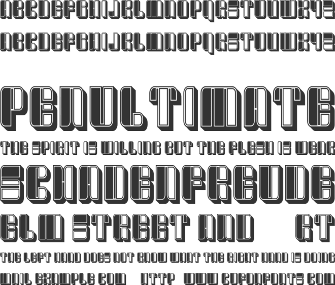 Tragedy font preview