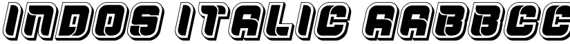 Indos Italic font