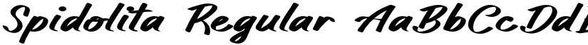 Spidolita Regular font
