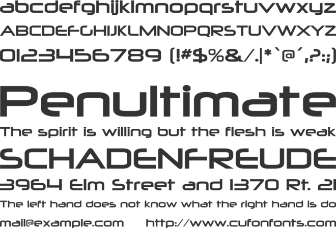 Neuropolitical font preview