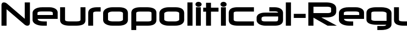 Neuropolitical-Regular font