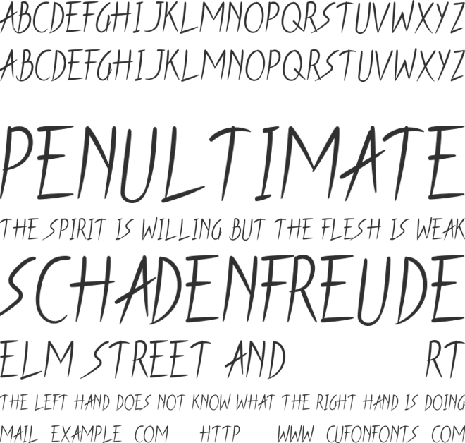 BLacx Dog font preview